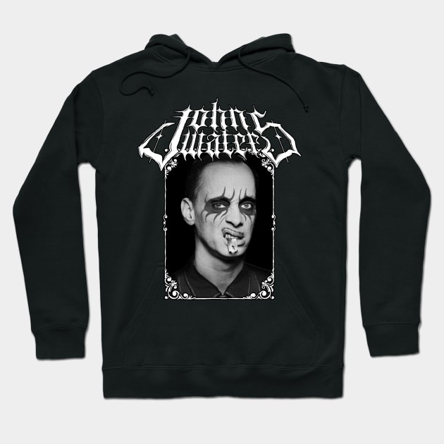 John Waters Metal Portrait Hoodie by Metal Detectors